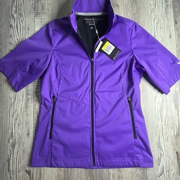 Nike Purple Utility Jacket with Stand-Up Collar - Picture 1 of 7